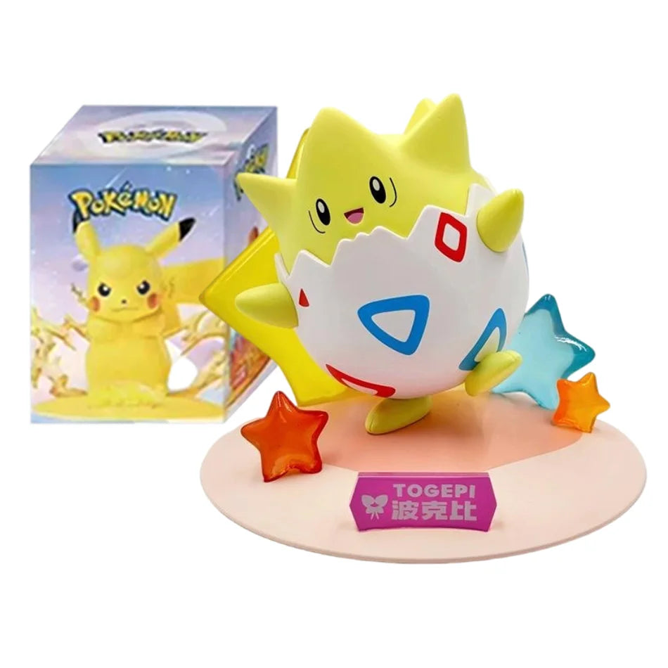 12 poupées d'action Pok é mon Pikachu, boîte aveugle, modèles Anime, décorations de bureau, jouets Pok é mon, cadeaux d'anniversaire pour enfants