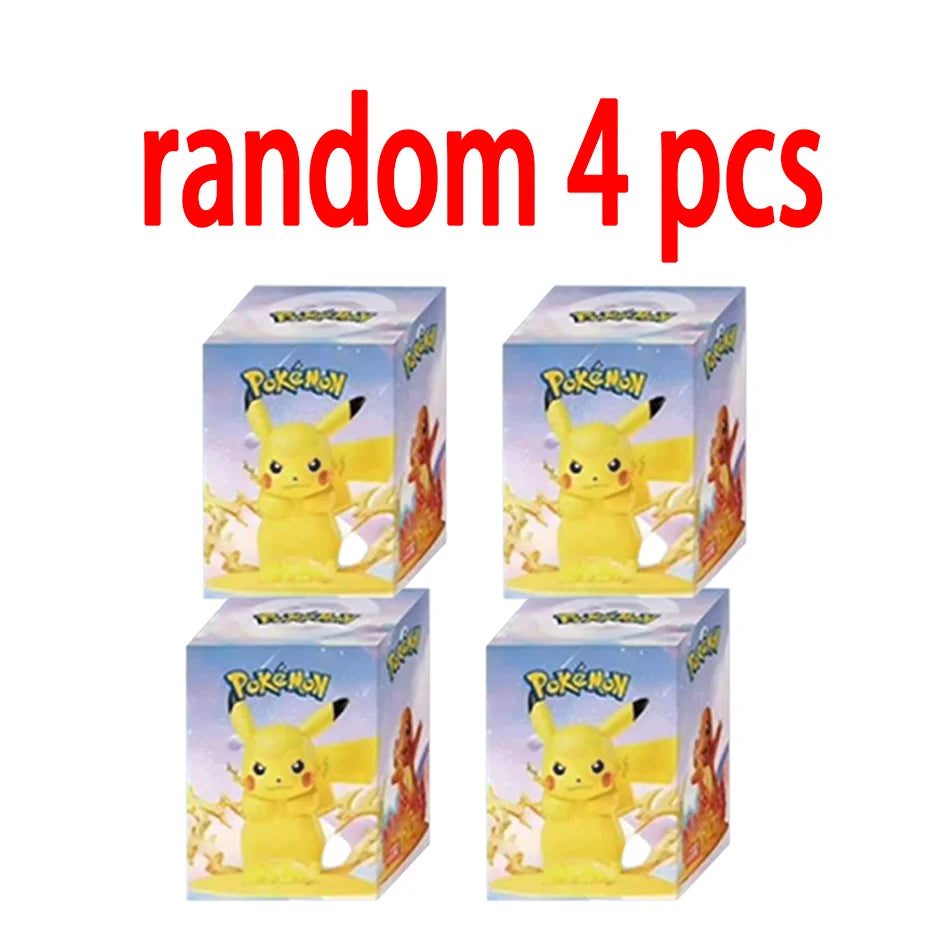 12 poupées d'action Pok é mon Pikachu, boîte aveugle, modèles Anime, décorations de bureau, jouets Pok é mon, cadeaux d'anniversaire pour enfants