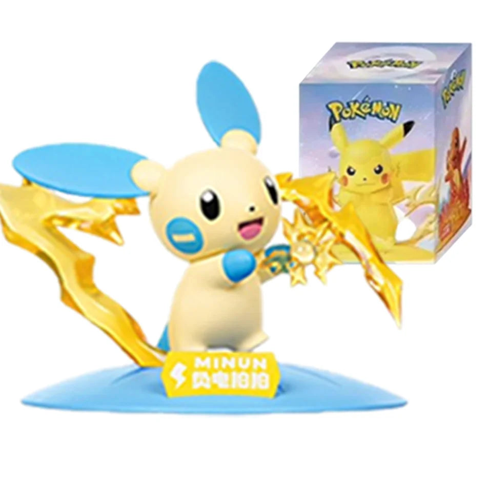 12 poupées d'action Pok é mon Pikachu, boîte aveugle, modèles Anime, décorations de bureau, jouets Pok é mon, cadeaux d'anniversaire pour enfants