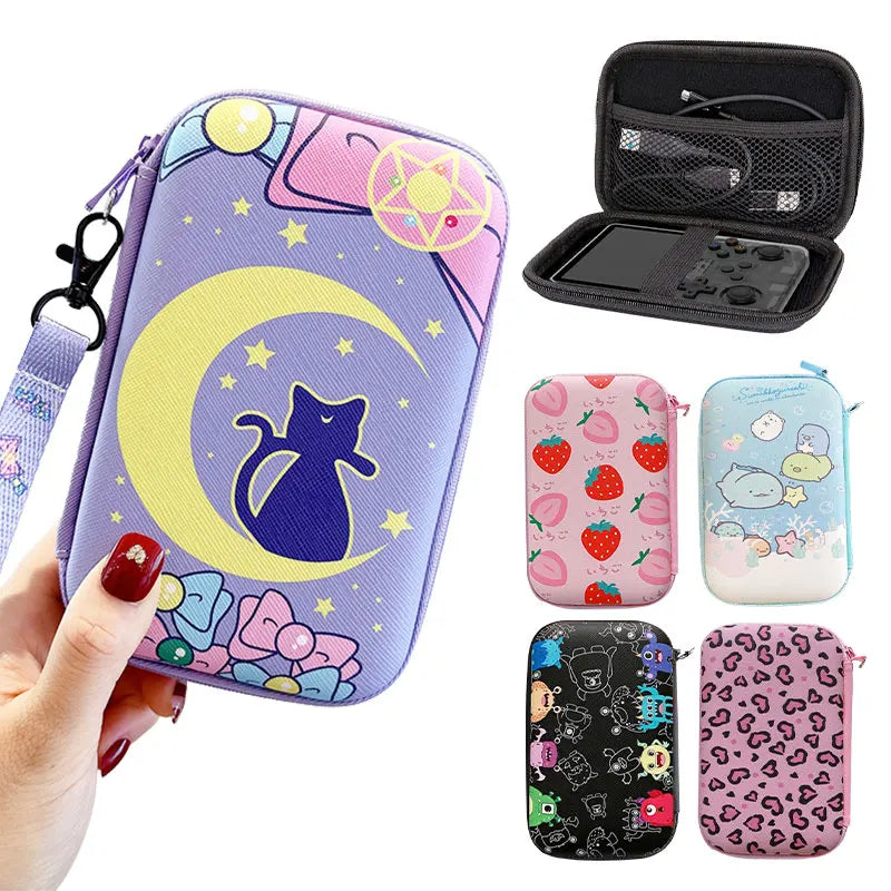 Sac de rangement pour lanières, étui pour Console de jeu vidéo R36S R36H RG35XX H R36 Ultra K36, pochette, housse de protection, boîte d'accessoires