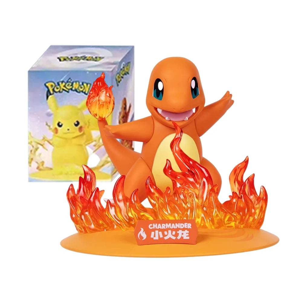 12 poupées d'action Pok é mon Pikachu, boîte aveugle, modèles Anime, décorations de bureau, jouets Pok é mon, cadeaux d'anniversaire pour enfants