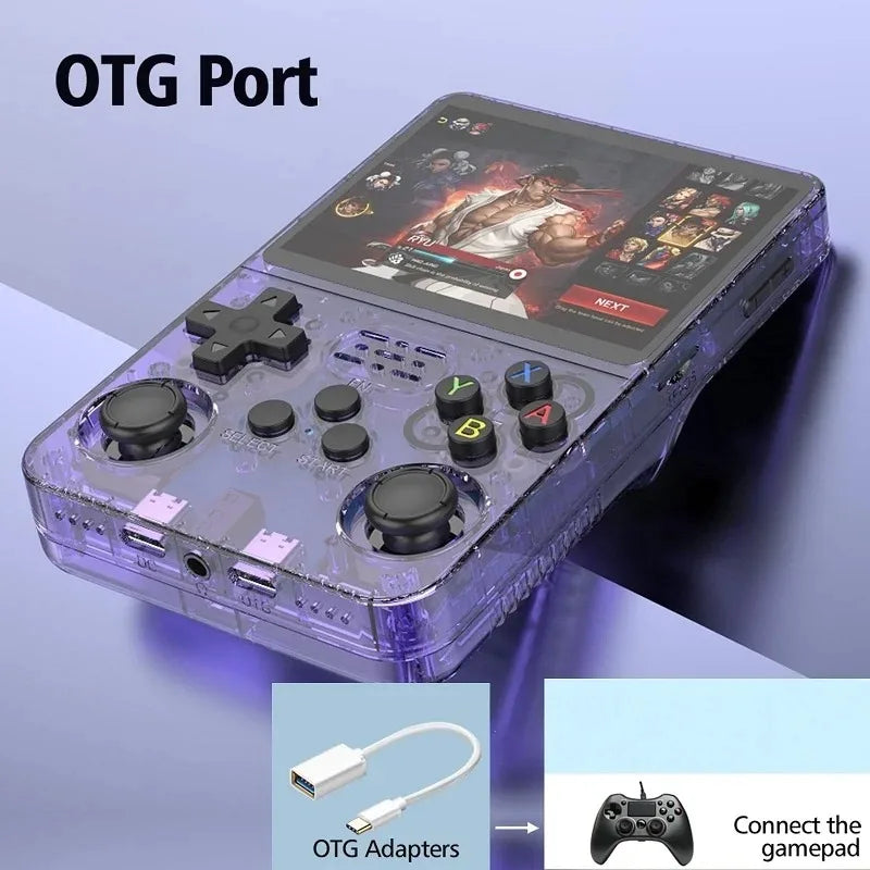 Console de Jeu Portable R36S avec Plus de 20000 Jeux, Émulateurs Rétro 64/128 Go, Écran IPS 3,5 Pouces – Vente en Gros