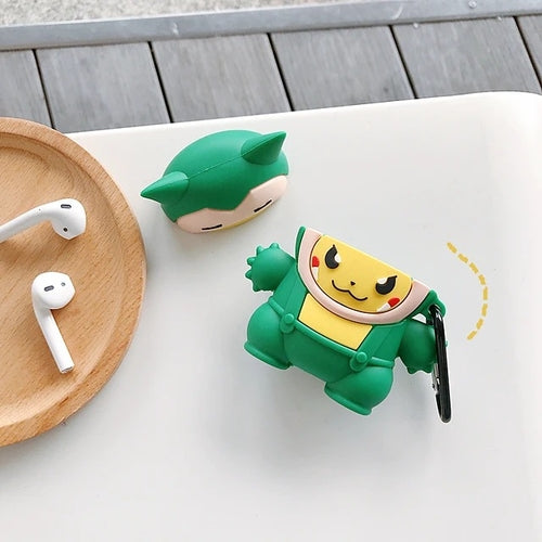 Étui pour écouteurs Pokemon AirPods, étui anti-poussière